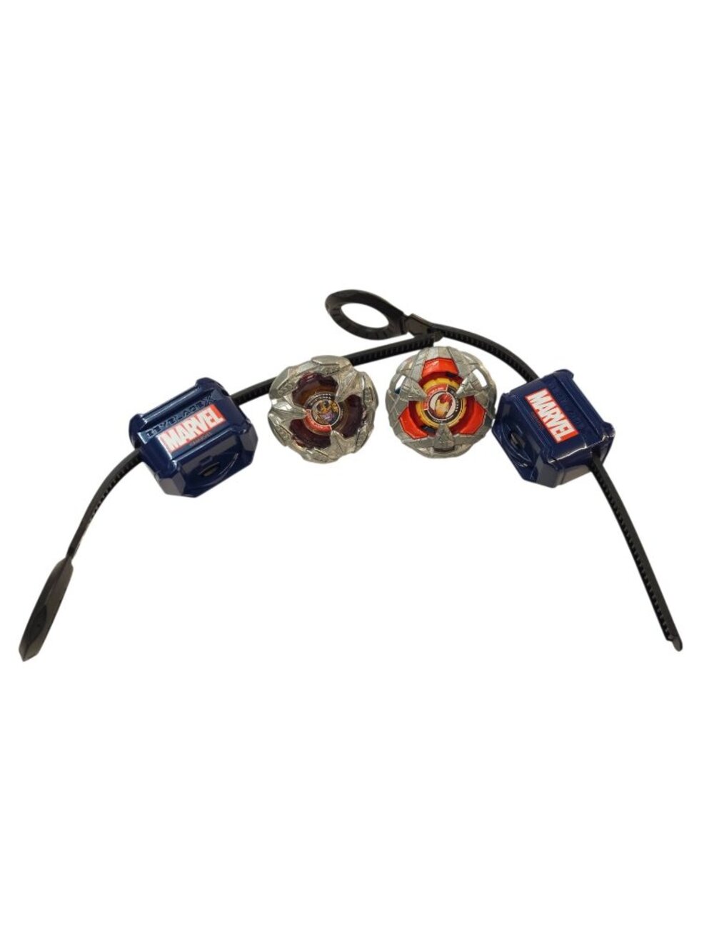 Hasbro Beyblade X Marvel Collab Iron Man 4-80B v Thanos 4-60P Spinning Tops Tomy